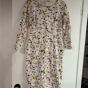 DownEast Multicolor Abstract Print Dress